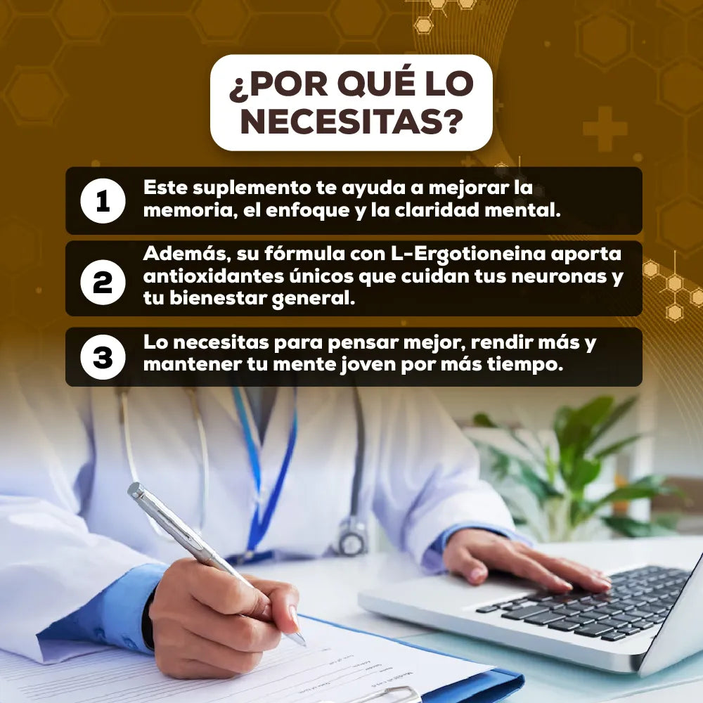 Extracto de Melena de León + L-Ergotioneína