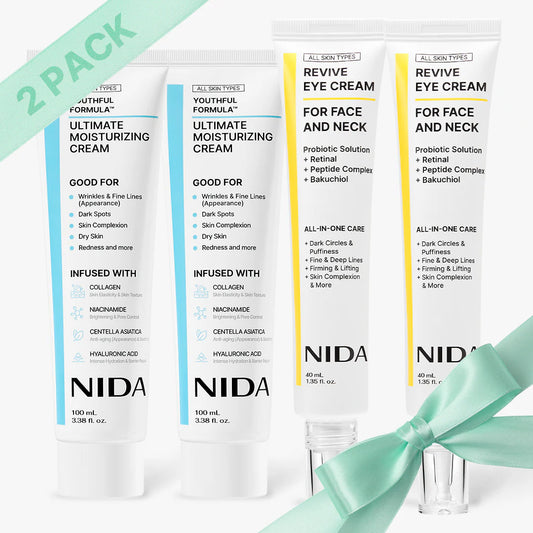 ✨ Kit NIDA Youthfull Moisturizing Cream 120 ml + Revive Eye Cream 60 ml