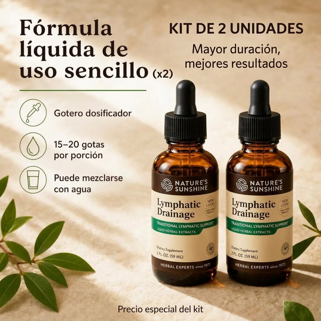 KIT DRENAJE LINFÁTICO NATURES SUNSHINE