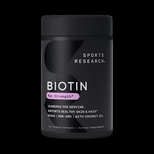 Biotin Max Strength 10.000 MCG – SPORTS RESEARCH®
